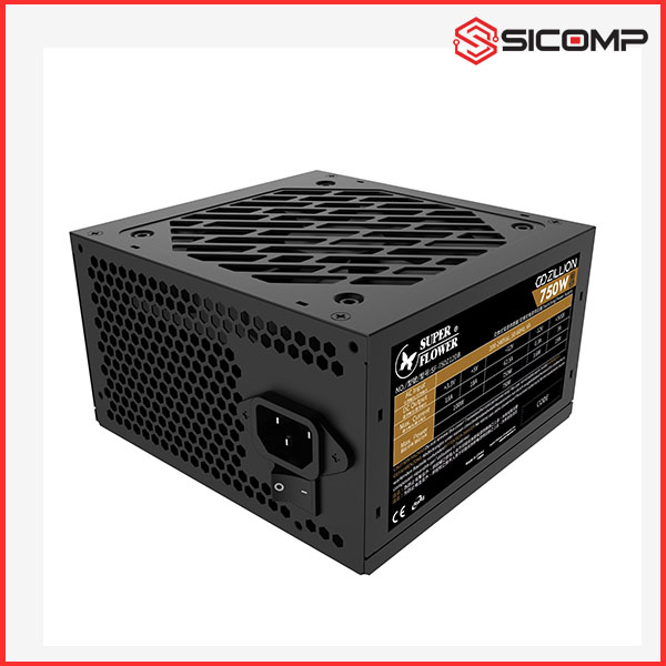 NGUỒN MÁY TÍNH SUPER FLOWER ZILLION DB BRONZE 750W (80 PLUS BRONZE, MÀU ĐEN)