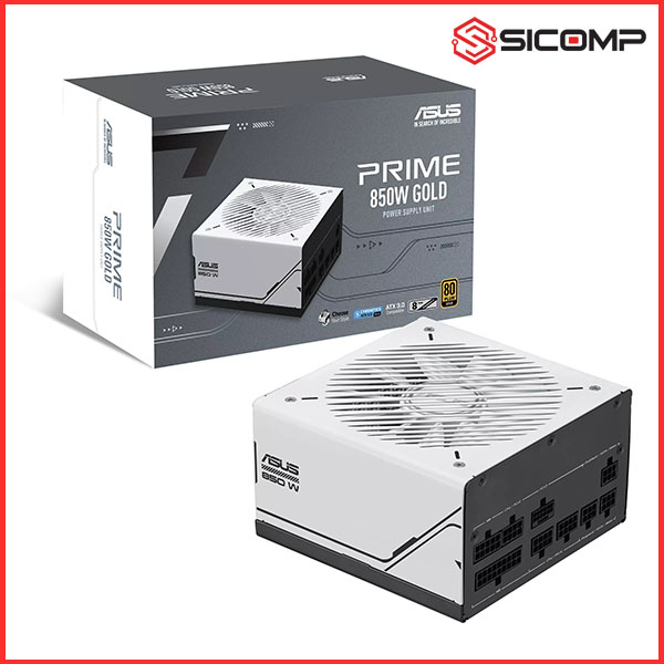 NGUỒN MÁY TÍNH ASUS PRIME 850W GOLD AP-850G (80 PLUS GOLD, MÀU TRẮNG)