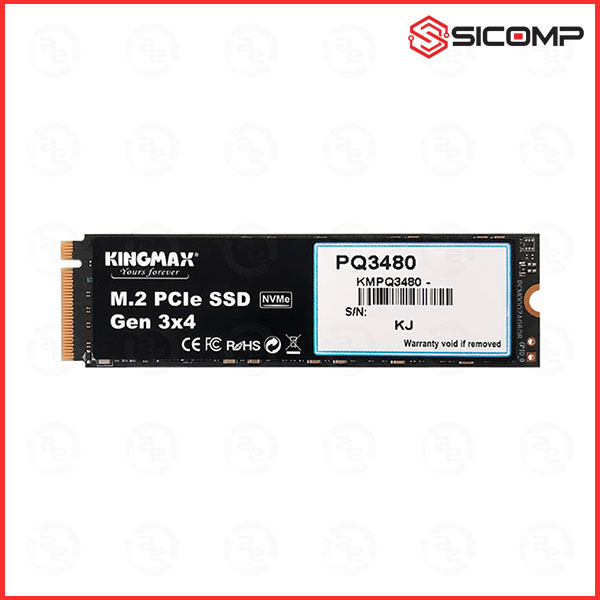 Ổ CỨNG SSD KINGMAX PQ3480 256GB M.2 2280 PCIE NVME GEN3x4 (ĐỌC 2250MB/S - GHI 1200MB/S)