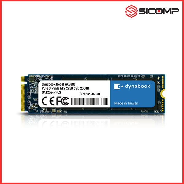 Ổ CỨNG SSD DYNABOOK BOOST AX3600 256GB M.2 2280 PCIE NVME GEN3x4 (UP TO 2200MB/S)