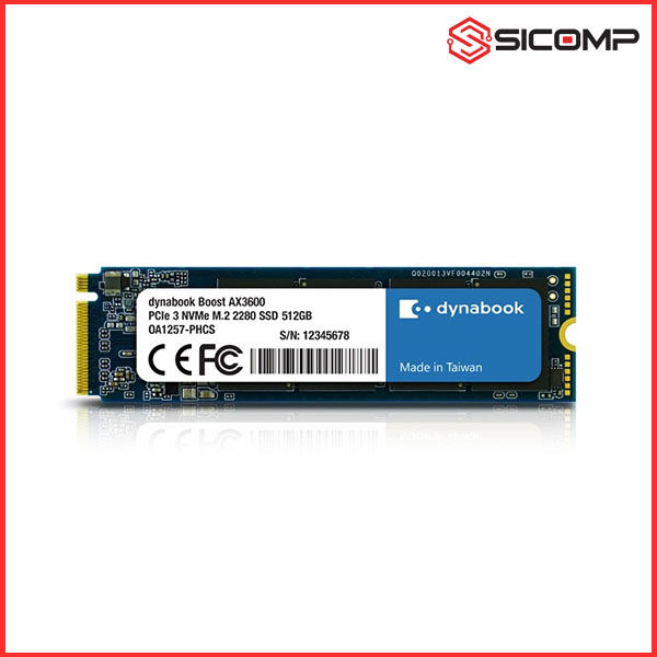 Ổ CỨNG SSD DYNABOOK BOOST AX3600 512GB M.2 2280 PCIE NVME GEN 3x4 (UP TO 2200MB/S)