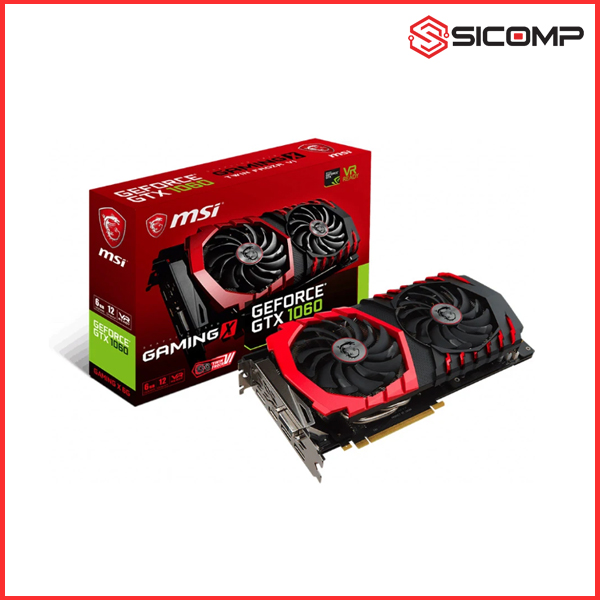 CARD MÀN HÌNH MSI GTX 1060 GAMING X 6G (NVIDIA GEFORCE/ 6GB/ DDR5/ 192BIT) - LIKE NEW