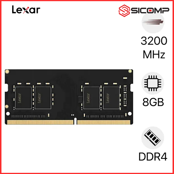 RAM LAPTOP LEXAR 8GB DDR4 3200MHz (LD4AS008G-B3200GSST)