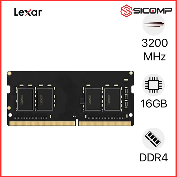 RAM LAPTOP LEXAR 16GB DDR4 3200MHz (LD4AS016G-B3200GSST)