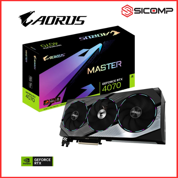 CARD MÀN HÌNH GIGABYTE AORUS GEFORCE RTX 4070 MASTER 12GB (GV-N4070AORUS M-12GD)