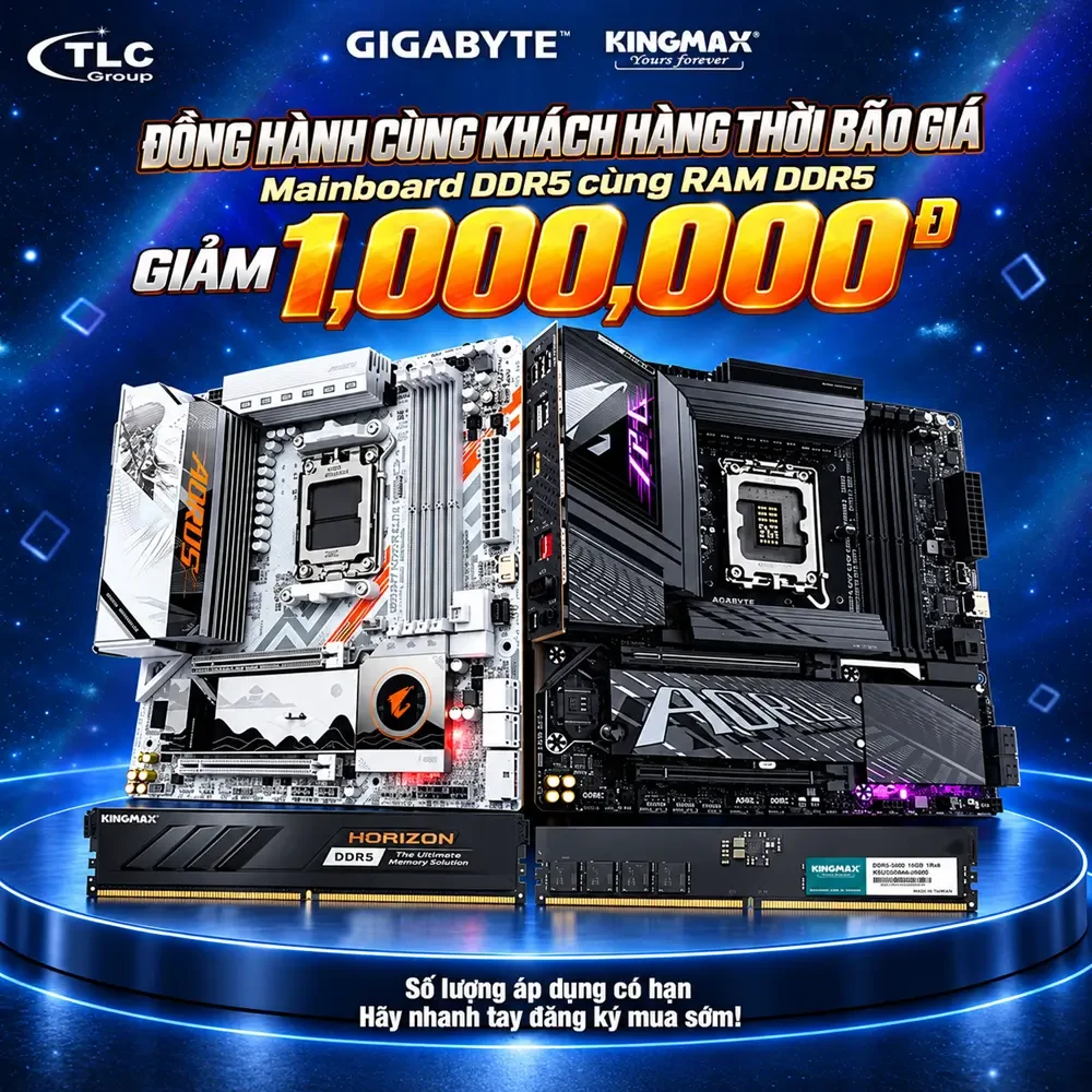 Ưu đãi Combo GIGABYTE & KINGMAX DDR5