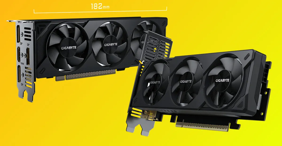 Cực Nhỏ – Cực Mạnh Gigabyte Giới Thiệu RTX 5060 Low-Profile Ba Quạt Cho PC Mini