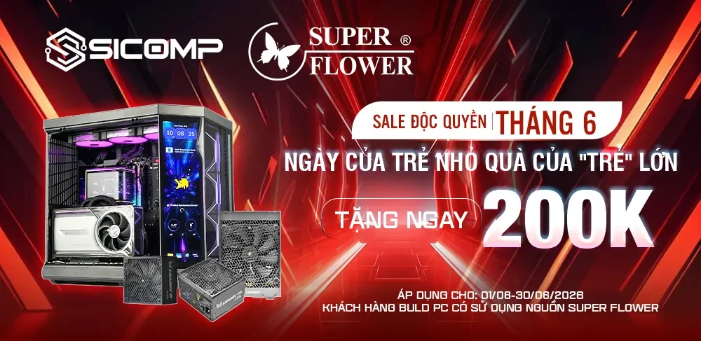 Banner khuyến mãi Sicomp Computer – PC AI, Workstation, Server