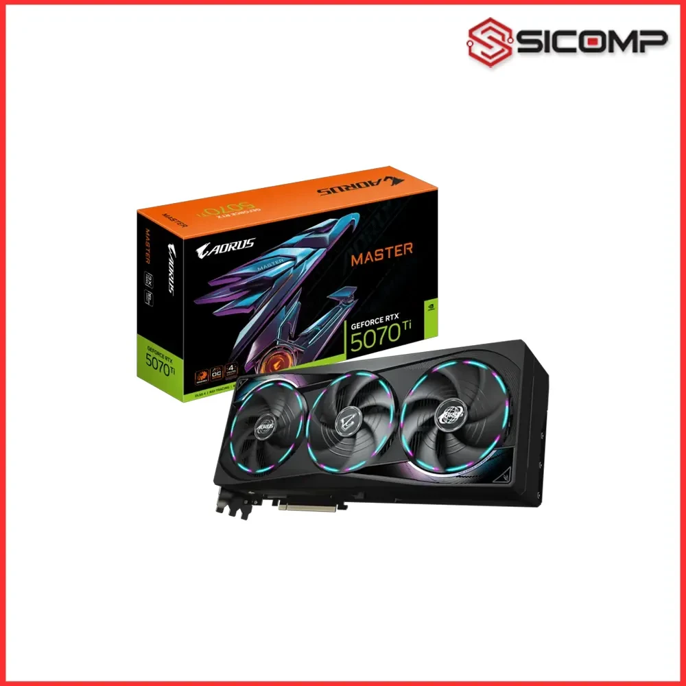 Card màn hình GIGABYTE AORUS GeForce RTX 5070 Ti MASTER 16G chính hãng