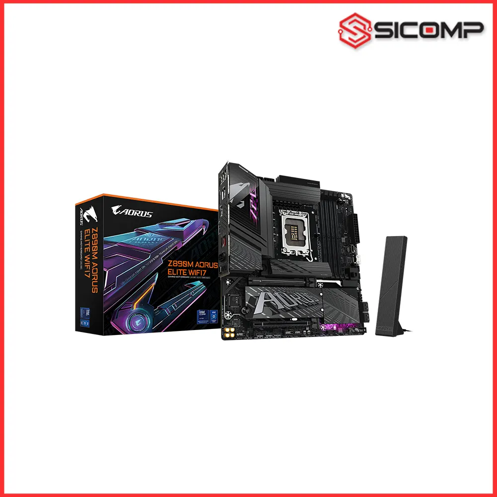Mainboard Gigabyte Z890M AORUS ELITE WIFI7 ch&iacute;nh h&atilde;ng tại Sicomp