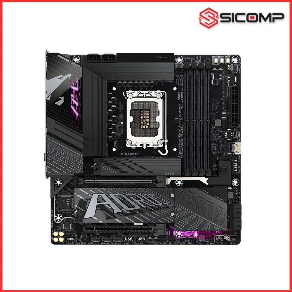 Hệ thống nguồn Digital VRM 12+1+2 phases của Gigabyte Z890