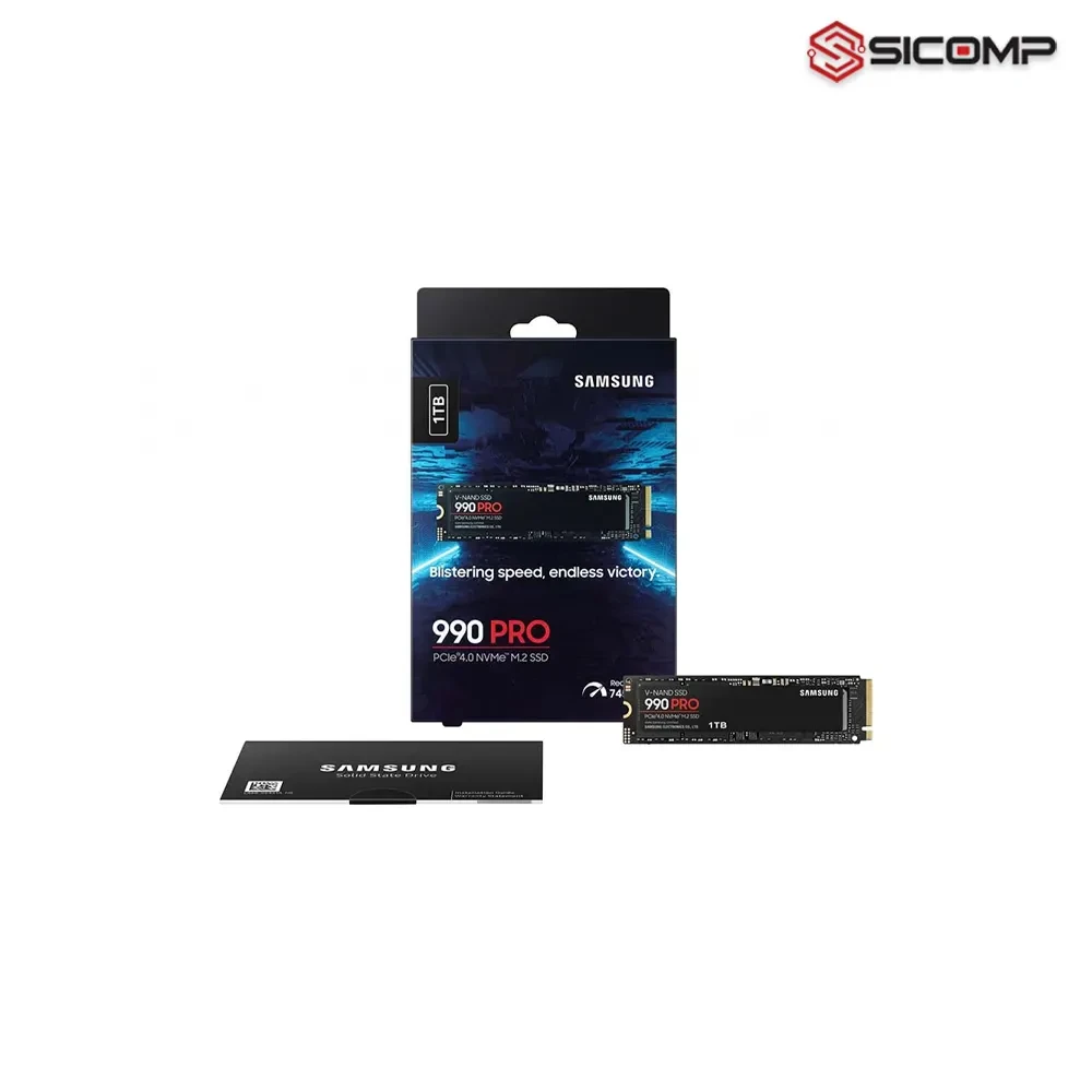 Ổ CỨNG SSD SAMSUNG 990 PRO 1TB PCIE NVME 4.0X4 (ĐỌC 7450MB/S - GHI 6900MB/S)
