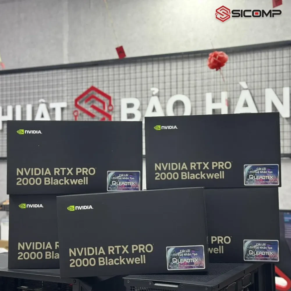Card màn hình Leadtek NVIDIA RTX PRO 2000 16GB Blackwell Generation chính hãng tại Sicomp
