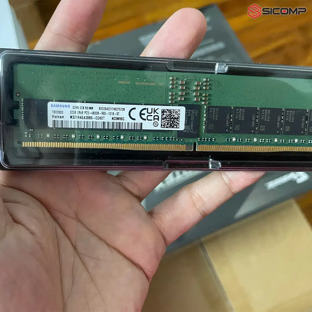 Bộ nhớ RAM Samsung DDR5 ECC chuyên dụng cho hệ thống máy chủ và máy trạm chính hãng