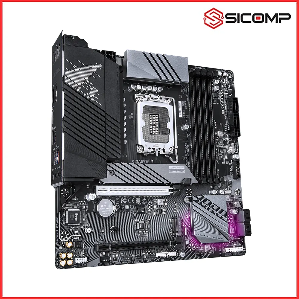 Khe cắm PCIe 5.0 x16 tr&ecirc;n Gigabyte B760M