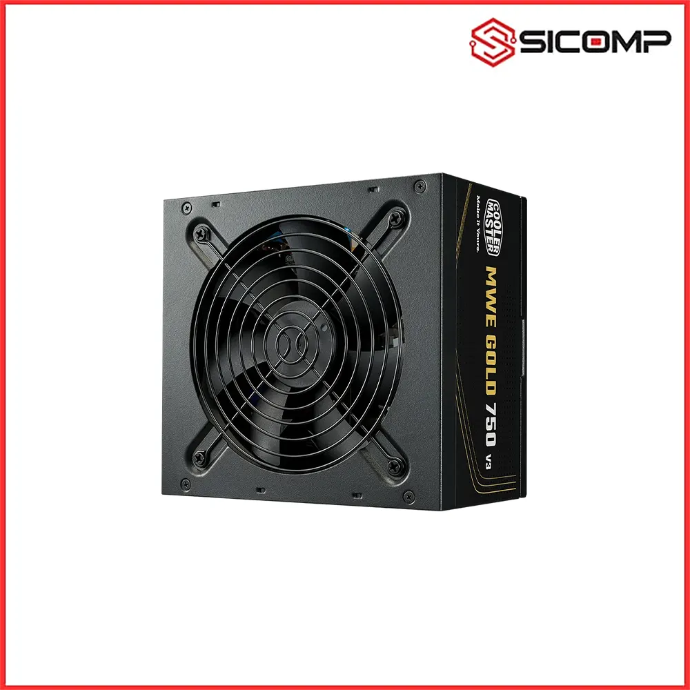 Bộ nguồn cao cấp Cooler Master MWE Gold 750 V3 nguồn điện sạch ổn định