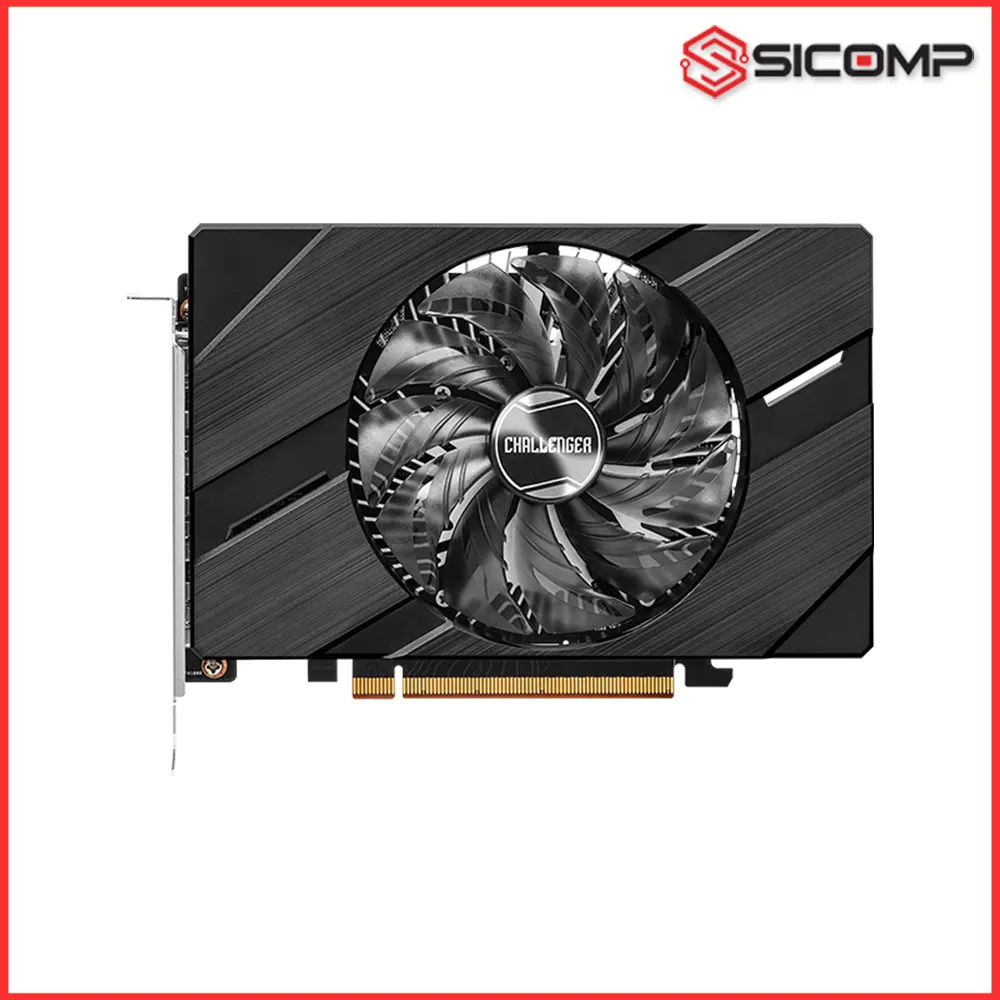 Mặt sau và dải các cổng giao tiếp kết nối xuất hình hiển thị của card ASRock Intel Arc A380