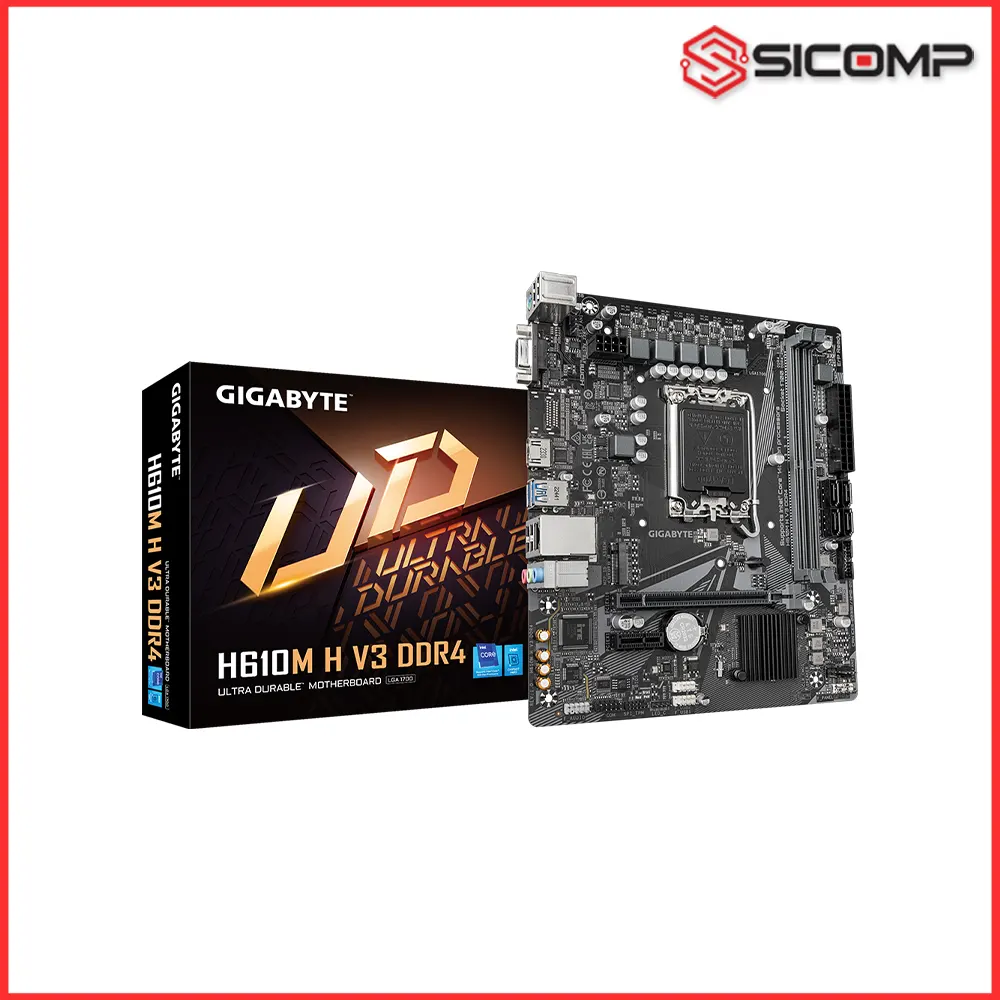 Bo mạch chủ Gigabyte H610M H V3 DDR4 chính hãng