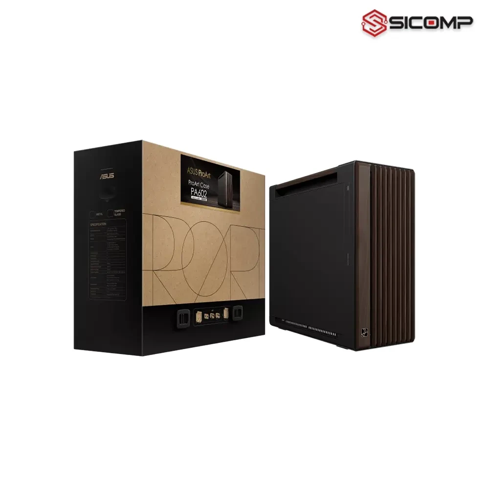 VỎ CASE ASUS PA602 WOOD EDITION MODERN BLACK