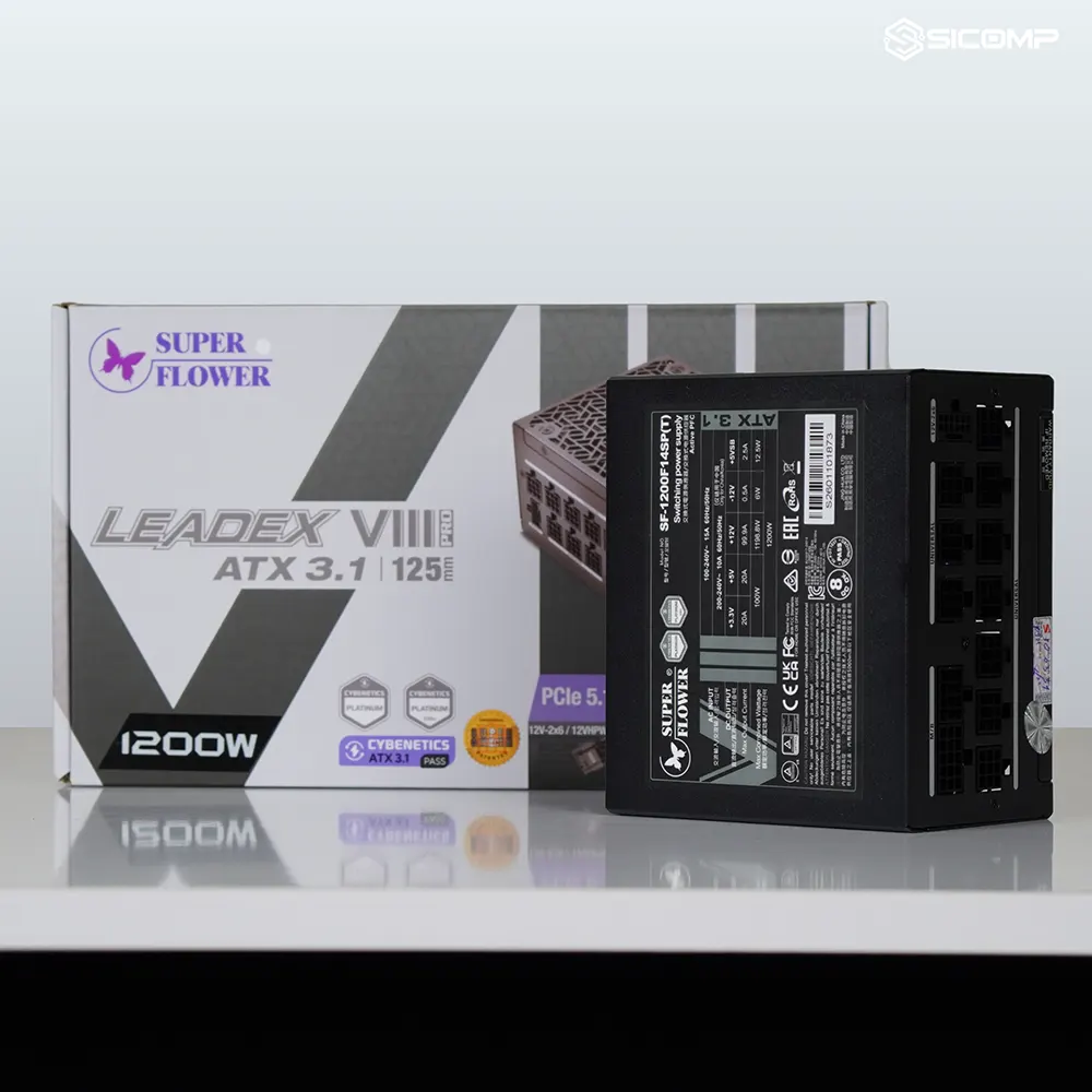 Bộ nguồn cao cấp Super Flower Leadex VIII Platinum Pro 1200W