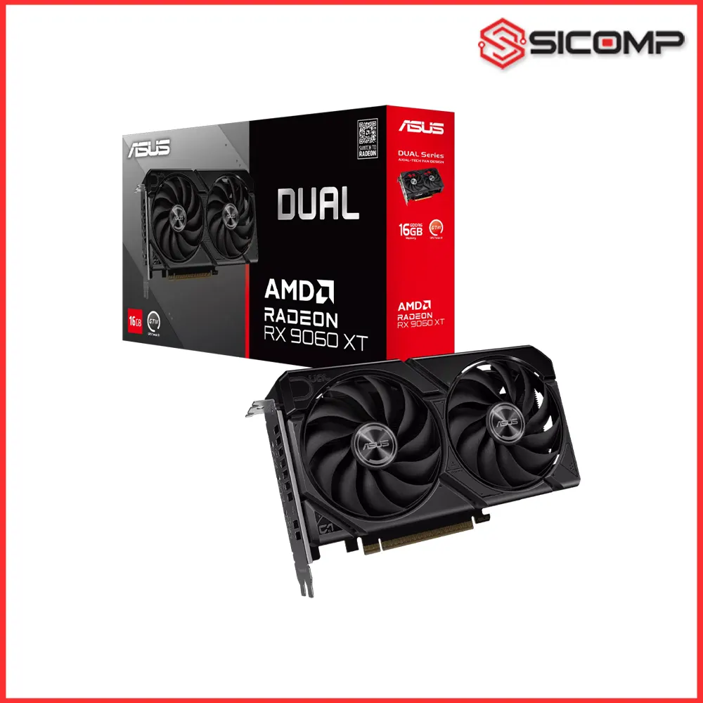 CARD MÀN HÌNH ASUS DUAL RADEON RX 9060 XT 16GB