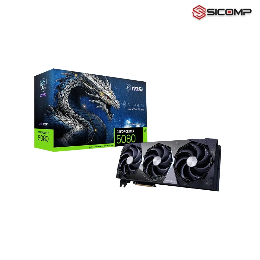 Card màn hình MSI GeForce RTX 5080 16G SUPRIM Draco Epic Edition