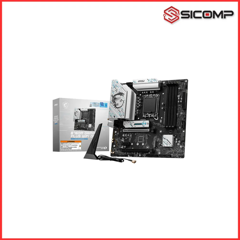 Bo mạch chủ tầm trung MSI B760M GAMING PLUS WIFI DDR4 chính hãng