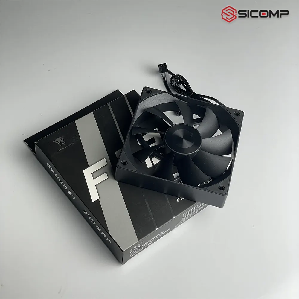 Thiết kế khung nhựa cao cấp và cánh quạt tối giản tông màu đen trên Jungle Leopard F12