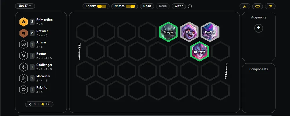 Giai đoạn đầu game Form bài thủ giữ máu giai đoạn đầu trận