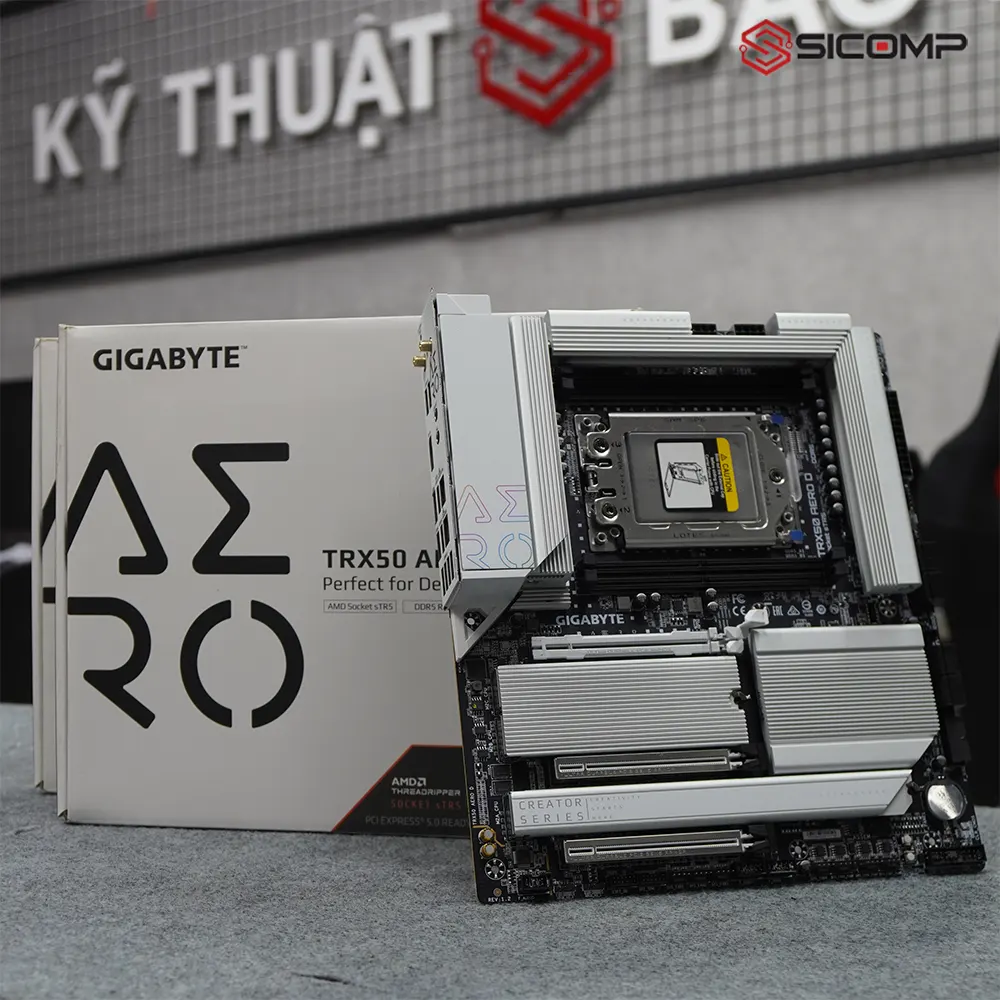 Bo mạch chủ Gigabyte TRX50 AERO D chính hãng tại Sicomp