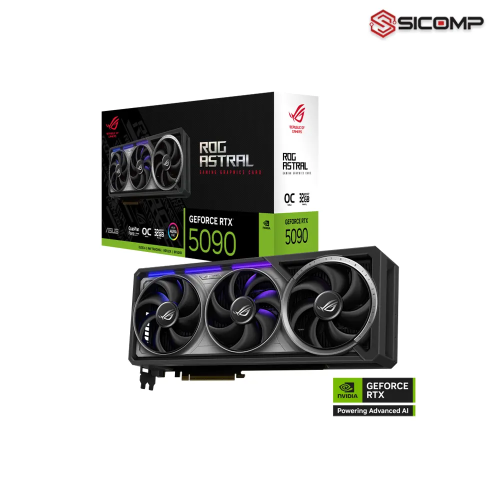 Tổng quan card màn hình ASUS ROG Astral GeForce RTX 5090 32GB GDDR7 OC Edition chính hãng tại Sicomp
