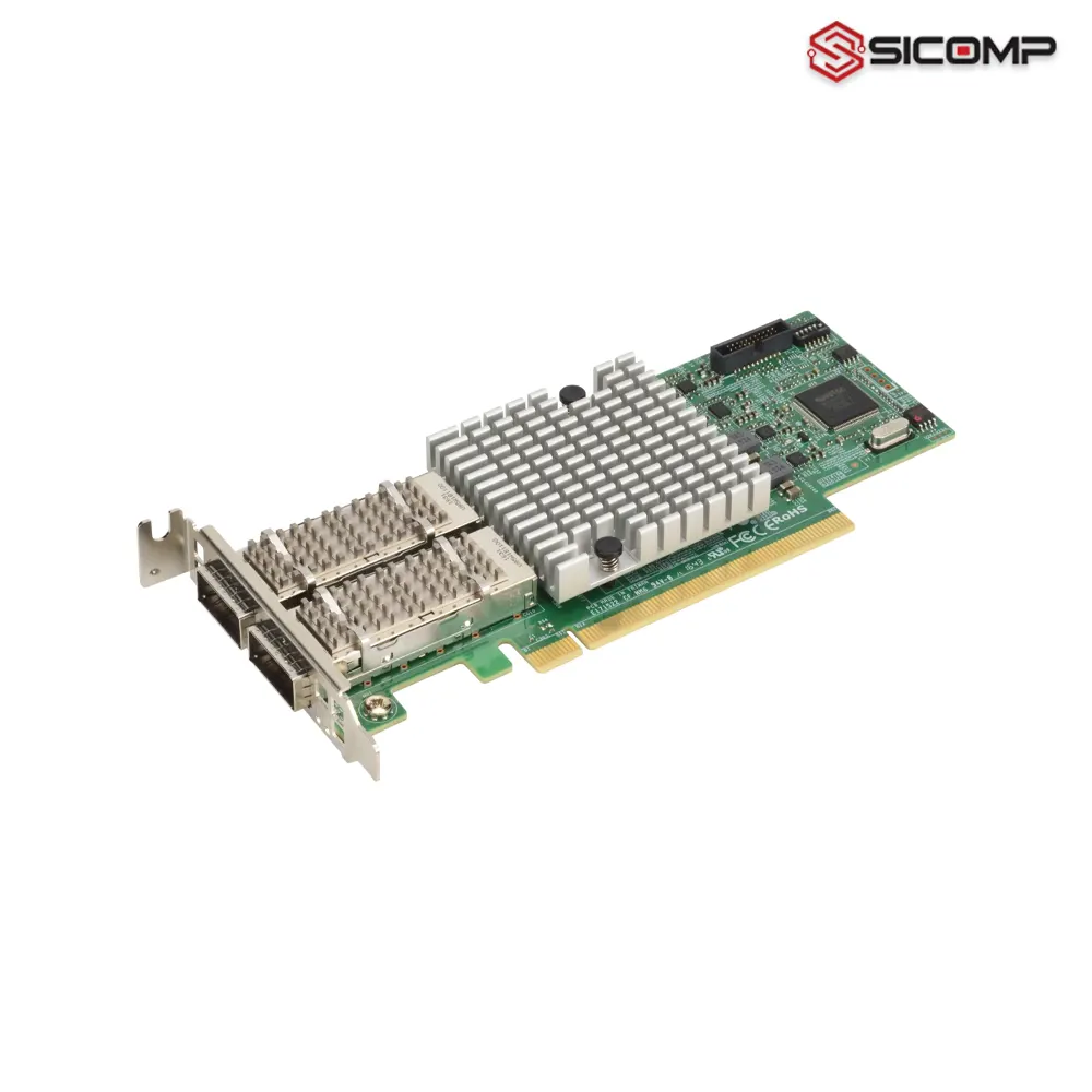 Card mạng máy chủ Supermicro 100GbE Dual-Port AOC-S100G-M2C-P phân phối tại Sicomp