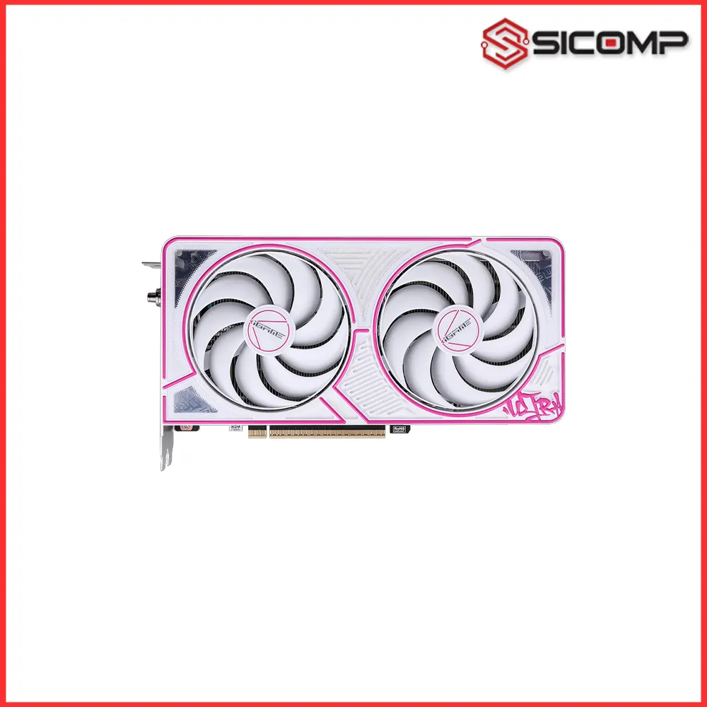 Thiết kế mặt sau và tấm ốp lưng kim loại vững chắc của iGame RTX 5060 Ultra W Duo
