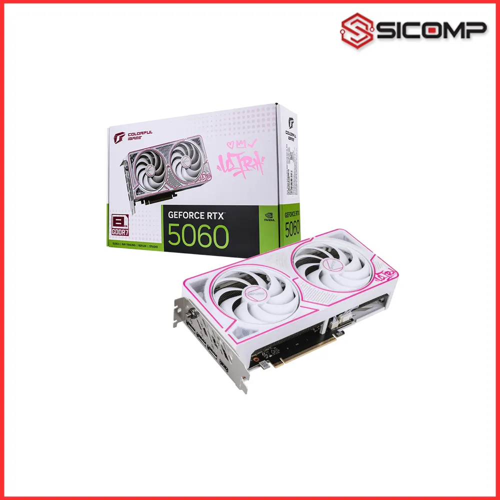 Tổng quan card màn hình Colorful iGame GeForce RTX 5060 Ultra W Duo OC 8GB