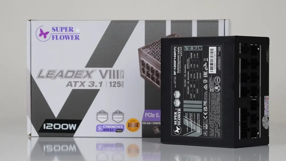 Bộ nguồn máy tính Super Flower Leadex VIII Platinum Pro 1000W và 1200W chuẩn ATX 3.1