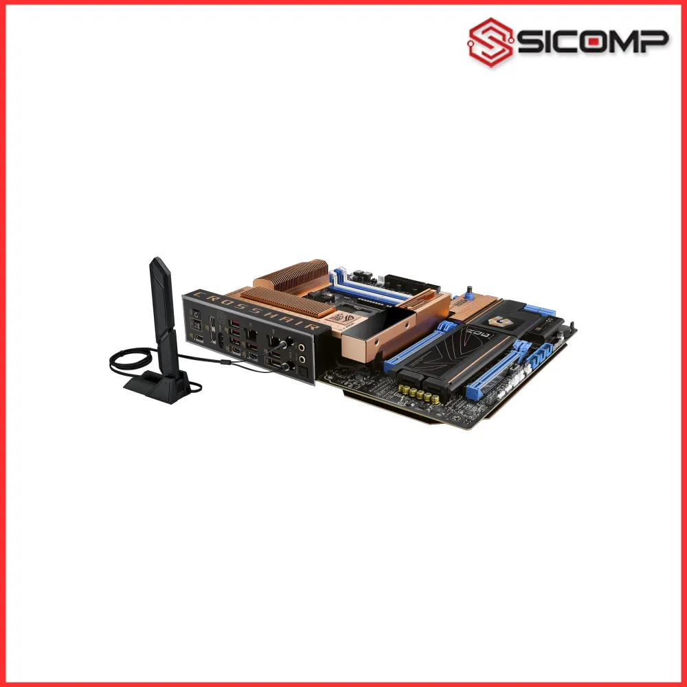 Hệ thống cụm cổng kết nối v&agrave; ăng ten Wifi 7 mặt sau