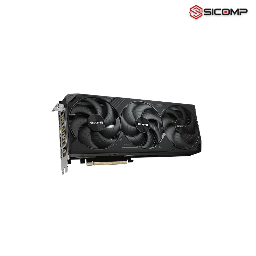 Góc nhìn nghiêng card màn hình Gigabyte RTX 5070 Ti Windforce OC SFF