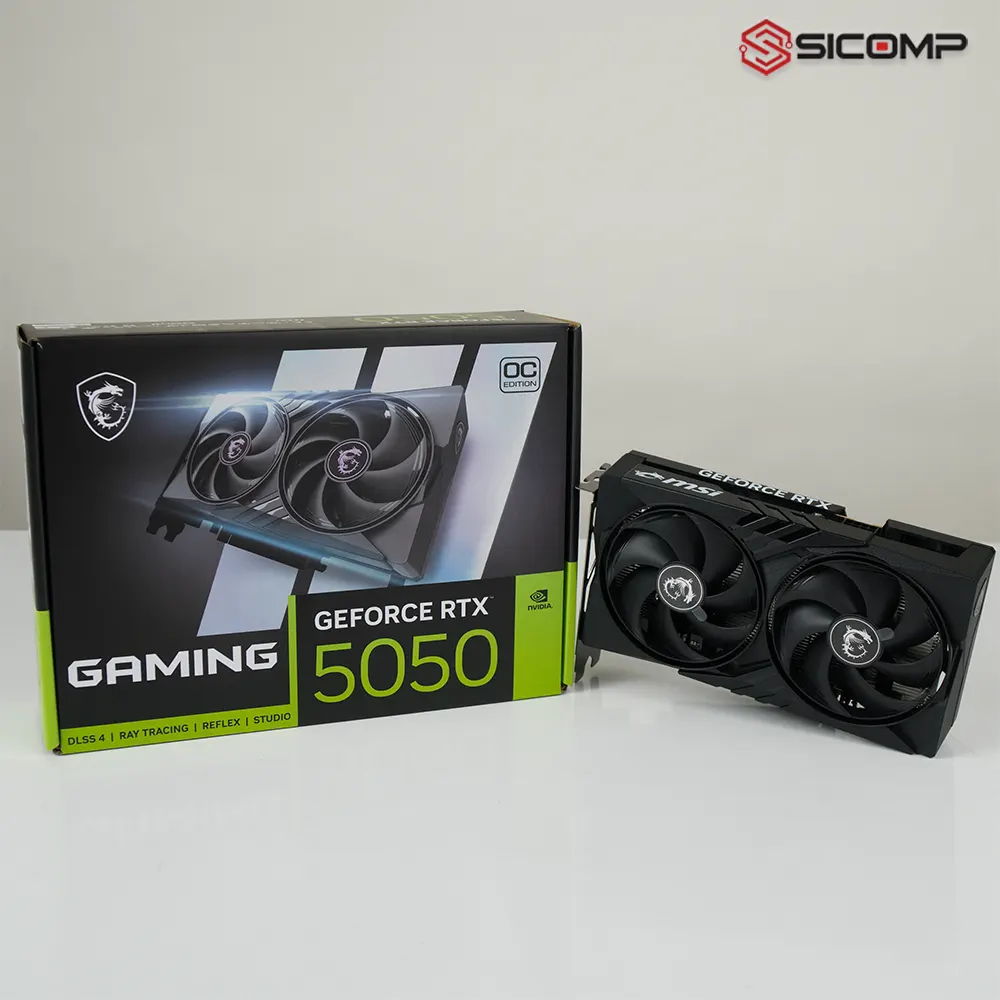 Card màn hình MSI GeForce RTX 5050 8G GAMING OC chính hãng
