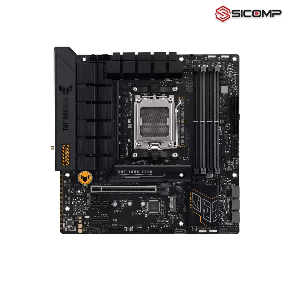 Hệ thống tản nhiệt VRM mở rộng trên ASUS TUF B650M-E WiFi