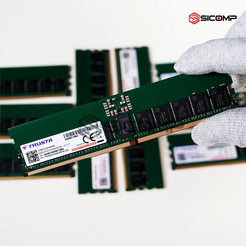 Lắp RAM gì cho hệ thống AI Local và đánh giá RAM ECC ADATA TRUSTA 64GB DDR5-5600 R-DIMM tại Sicomp