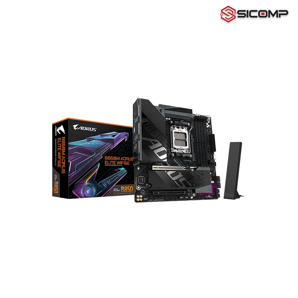 Tổng quan thiết kế bo mạch chủ Gigabyte B850M AORUS ELITE WIFI 6E