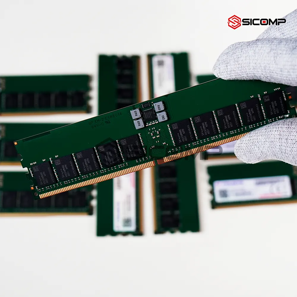 Cấu trúc chip đệm trung gian RCD Registering Clock Driver trên thanh RAM RDIMM DDR5