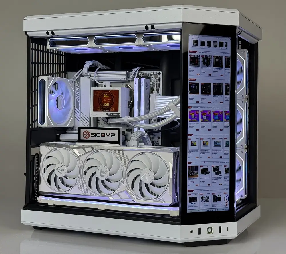 Màn hình LCD hiển thị phụ bên trong case Xu hướng cá nhân hóa cấu hình máy tính bằng màn hình hiển thị LCD phụ thông minh