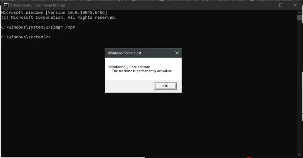 Kiểm tra thời hạn bản quyền Windows bằng hộp thoại lệnh chuyên dụng