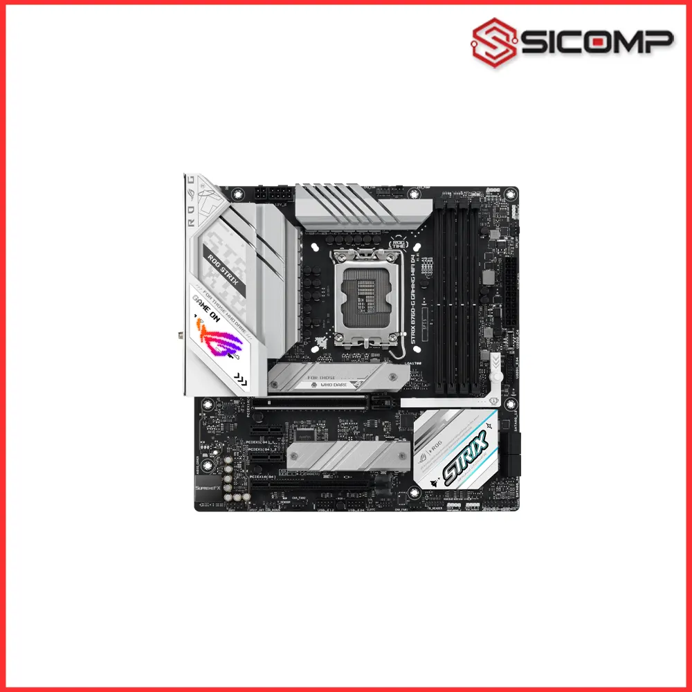 Bo mạch chủ ASUS ROG STRIX B760-G GAMING WIFI D4 chính hãng tại Sicomp