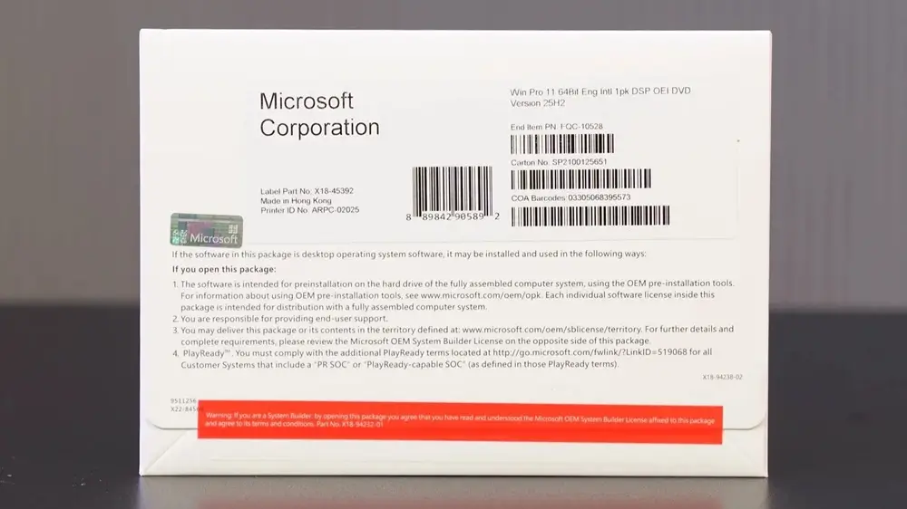 Tổng quan bản quyền Windows 11 Pro OEM FQC-10528 cho doanh nghiệp