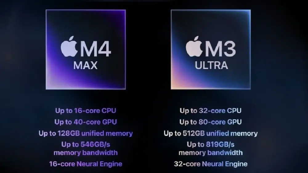 Hệ thống cổng kết nối Thunderbolt trên Mac Studio Mặt trước và mặt sau với dải cổng kết nối Thunderbolt tốc độ cao trên máy trạm Apple