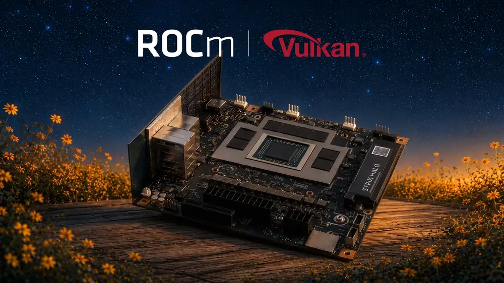 Kiến trúc AMD Strix Halo hỗ trợ ngăn xếp ROCm và Vulkan trên máy trạm AI
