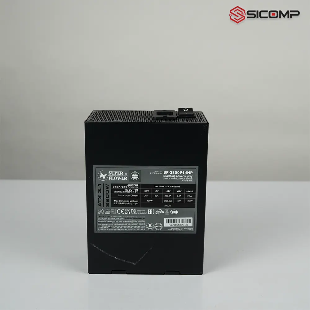 Chi tiết bo mạch bán dẫn Bridgeless PFC và 32 MOSFET Infineon trên Super Flower 2800W
