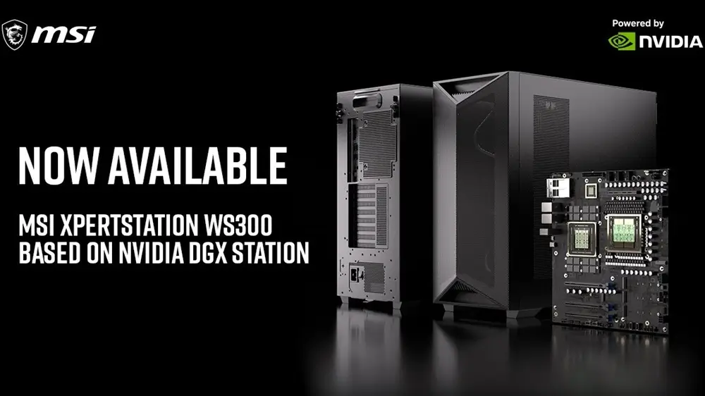 Tổng quan máy trạm AI để bàn MSI XpertStation WS300 tích hợp siêu chip NVIDIA GB300 Grace Blackwell Ultra